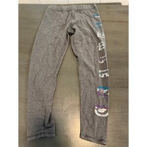 Everlast Sport Gray Fearless Graphic Leggings Size Large L 10/12 Activewear